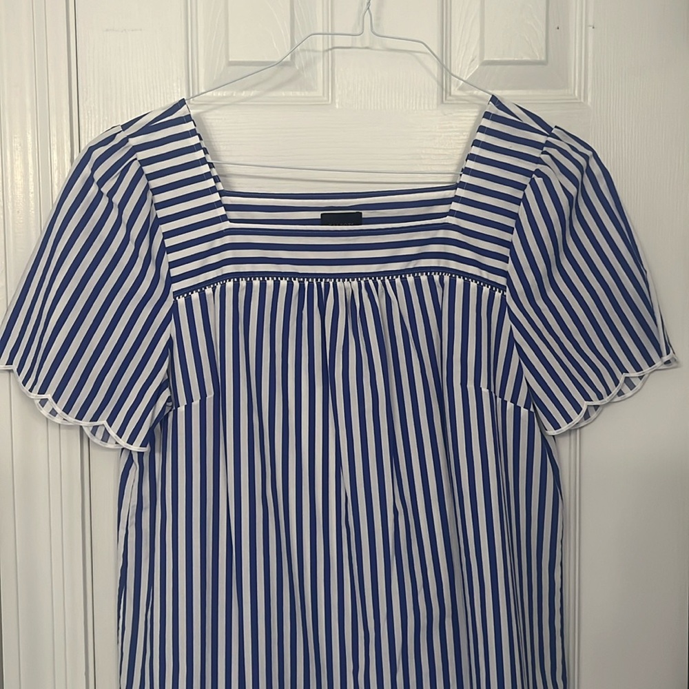 Talbots woman size Large striped blouse